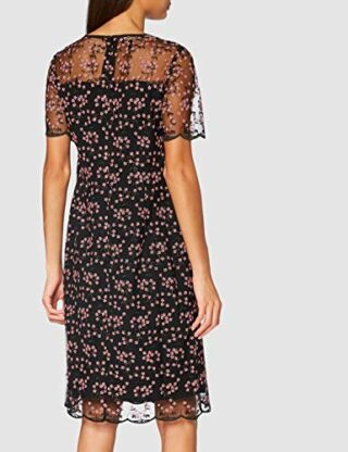 APART Fashion Besticktes Kleid, Cocktailkleid, Schwarz