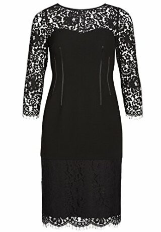 APART Fashion Etuikleid aus Spitze, Schwarz