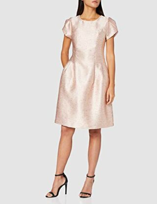 APART Fashion Jacquard-Kleid, Cocktailkleid, Schwarz