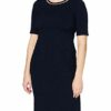 APART Fashion Jersey Jacquard-Kleid, Cocktailkleid, Blau