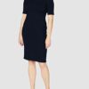 APART Fashion Jersey Jacquard-Kleid, Cocktailkleid, Blau