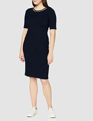 APART Fashion Jersey Jacquard-Kleid, Cocktailkleid, Blau