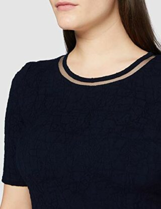 APART Fashion Jersey Jacquard-Kleid, Cocktailkleid, Blau
