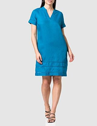 APART Fashion Leinenkleid, Blau