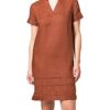 APART Fashion Leinenkleid, Braun