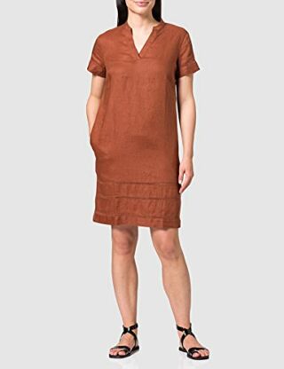 APART Fashion Leinenkleid, Braun