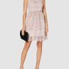 APART Fashion Spitzenkleid, Cocktailkleid, Lila