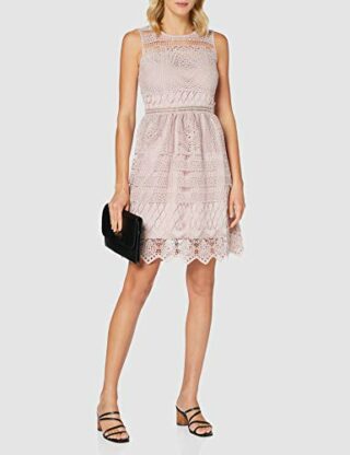 APART Fashion Spitzenkleid, Cocktailkleid, Lila