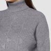 APART Fashion Strickkleid 2-in-1, Cocktailkleid, Grau