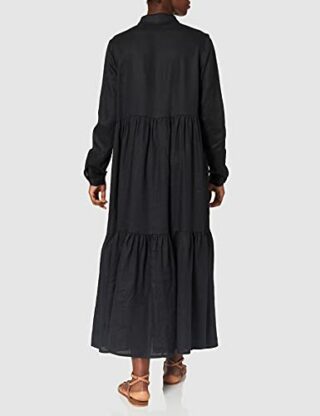 APART Fashion Volants Hemdblusenkleid, Schwarz
