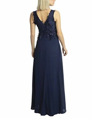 APART Langes Abendkleid mit Spitze, Blau