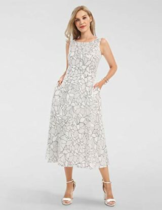 APART Leichtes Midi Sommerkleid, Schwarz