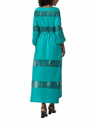 APART Maxikleid in A-Linie aus Leinen, Grün