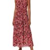 APART Maxikleid mit Allover-Print, Rot
