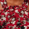 APART Maxikleid mit Allover-Print, Rot
