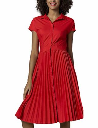 APART Seidiges Sommerkleid, Rot