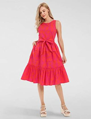APART Sommerkleid mit Blumenmuster, Orange