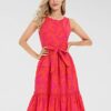 APART Sommerkleid mit Blumenmuster, Orange