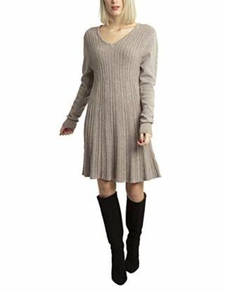 APART stylishes Strickkleid, Beige