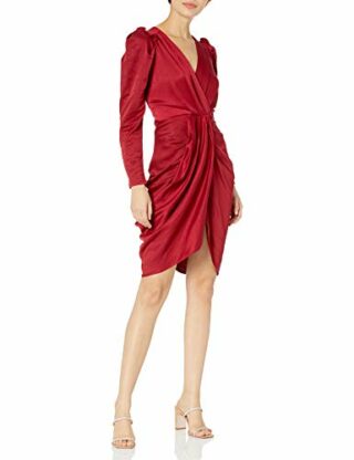 ASTR the label Alma Cocktailkleid mit V-Ausschnitt, Rot