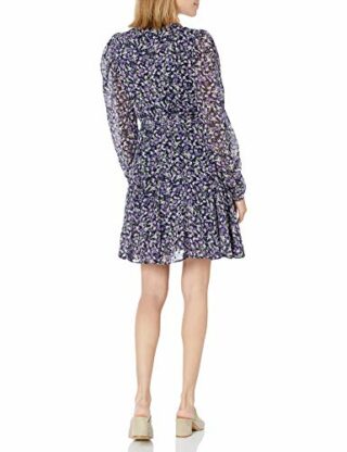 ASTR the label Desiree Minikleid in A-Linie mit V-Ausschnitt, Blau