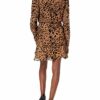 ASTR the label Nikita Kurzes Minikleid mit langen Ärmeln, Braun