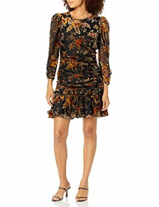 ASTR the label Rosalind Minikleid mit tief sitzender Taille, Schwarz