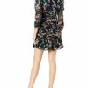 ASTR the label Rosalind Minikleid mit tief sitzender Taille, Schwarz