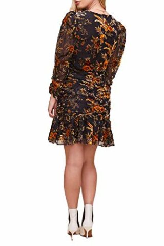 ASTR the label Rosalind Minikleid mit tief sitzender Taille, Schwarz