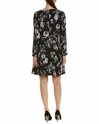 Adrianna Papell A-Linien-Kleid, 3/4-Ärmel, Abendkleid, Schwarz