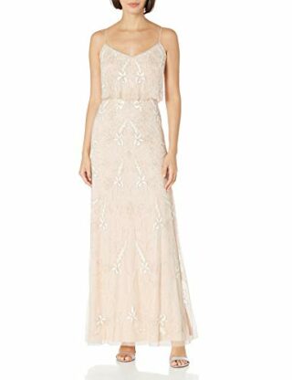 Adrianna Papell AP1E207605 Abendkleid, Beige