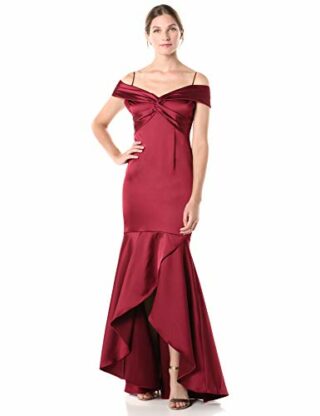 Adrianna Papell Abendkleid, Samtkleid, Rot