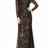 Adrianna Papell Abendkleid, Schwarz