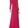 Adrianna Papell Abendkleid aus drapiertem Jersey, Rot