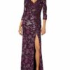 Adrianna Papell Abendkleid mit Jersey-Drapierung, Rot
