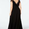 Adrianna Papell Ärmelloses langes Kleid, Abendkleid, Schwarz