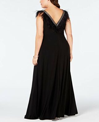 Adrianna Papell Ärmelloses langes Kleid, Abendkleid, Schwarz