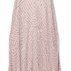 Adrianna Papell Art Deco Perlen besetztes Abendkleid, Silber