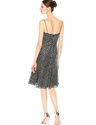 Adrianna Papell Besticktes Paillettenkleid Abendkleid, Beige