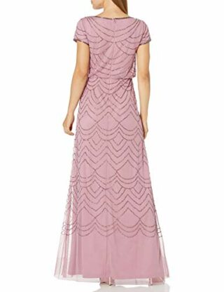 Adrianna Papell Blusenkleid mit Perlenstickerei, Pink