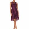 Adrianna Papell Butterblumenblüten Ausgestelltes Kleid, Pink