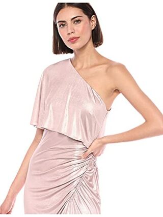 Adrianna Papell Drapiertes Kleid Abendkleid, Pink