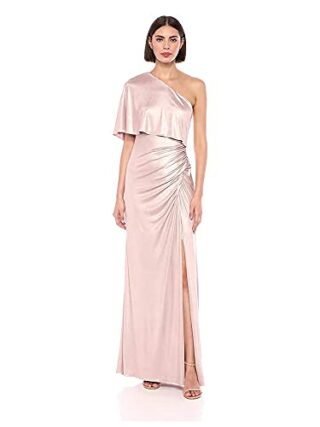 Adrianna Papell Drapiertes Kleid Abendkleid, Pink