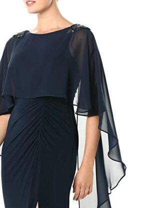 Adrianna Papell Jersey-Kleid Abendkleid, Blau