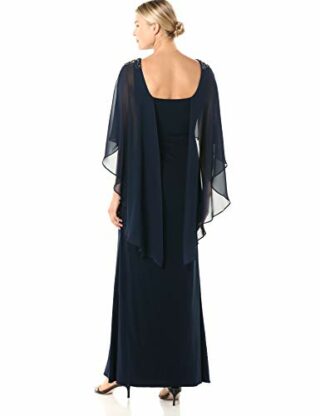 Adrianna Papell Jersey-Kleid Abendkleid, Blau