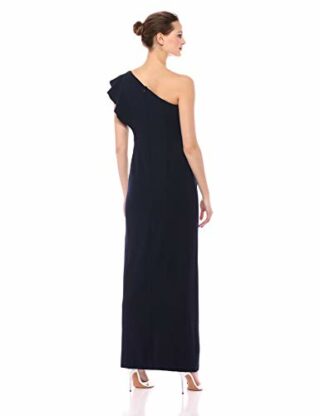 Adrianna Papell Kleid aus Crepe-Strick Abendkleid, Blau