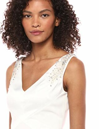 Adrianna Papell Langes Abendkleid, Beige