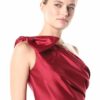 Adrianna Papell Langes Mikado-Kleid Abendkleid, Rot