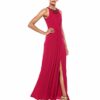 Adrianna Papell Mattiertes Jerseykleid Abendkleid, Rot