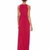 Adrianna Papell Mattiertes Jerseykleid Abendkleid, Rot